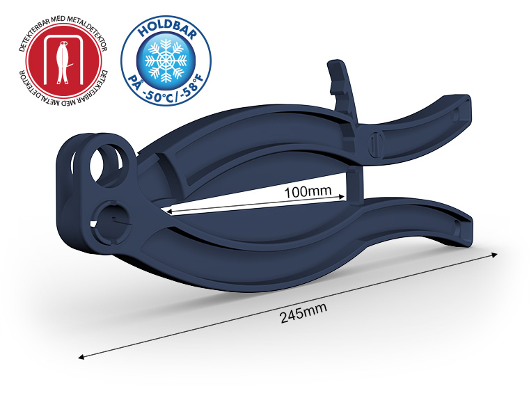 WeLoc Gripper POM 100 FD mørkeblå, fullt detekterbar