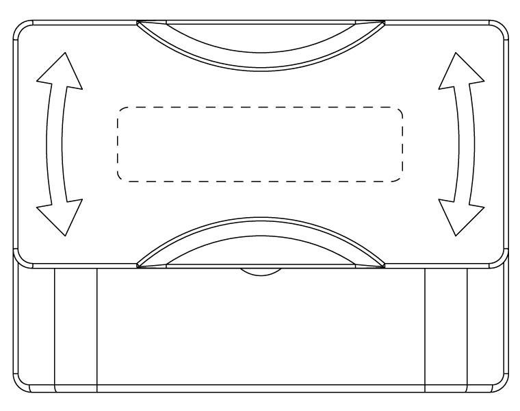 Surface d'impression sur l'avant WeLoc BoxLoc PA 7