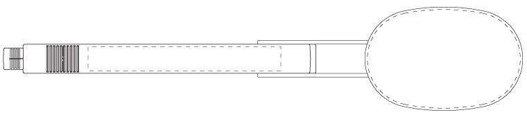 Surface d'impression sur l'avant WeLoc Scoop PA 110S-55