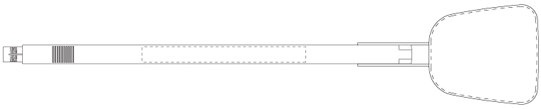 Surface d'impression sur l'avant WeLoc Scoop PA 220S-110