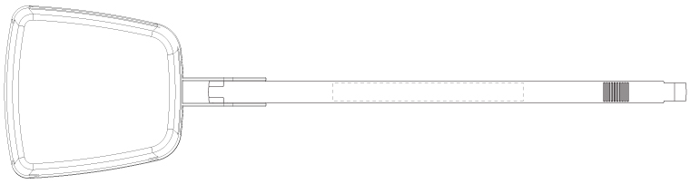 Surface d'impression sur l'arrière WeLoc Scoop PA 220S-250