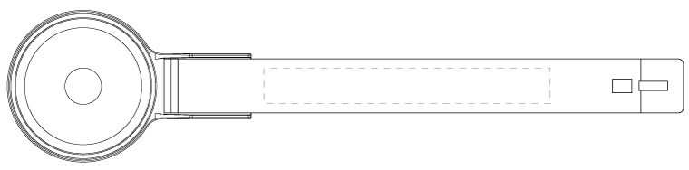 Surface d'impression sur l'avant WeLoc Scoop PP 120-30